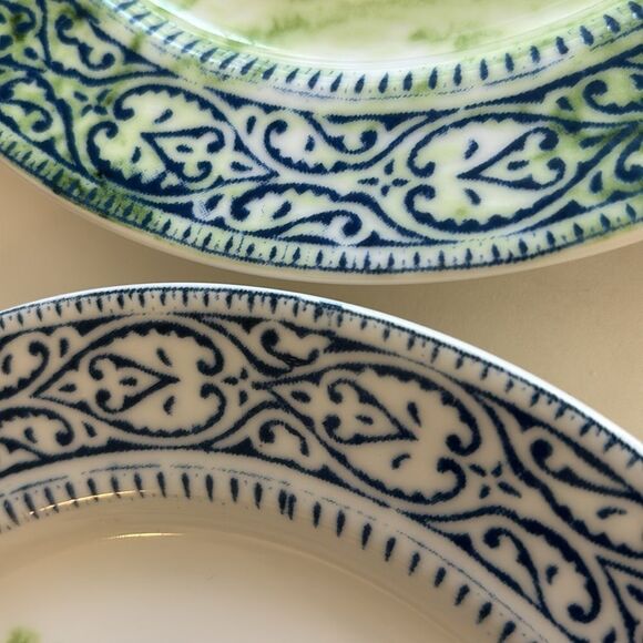 Anthropologie Set Of 6 Landscape Nature Tree Dessert Salad Plates Made In Japan - Picture 3 of 9